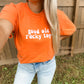 Rocky Top Embroidered Orange & White Tee