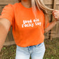 Rocky Top Embroidered Orange & White Tee