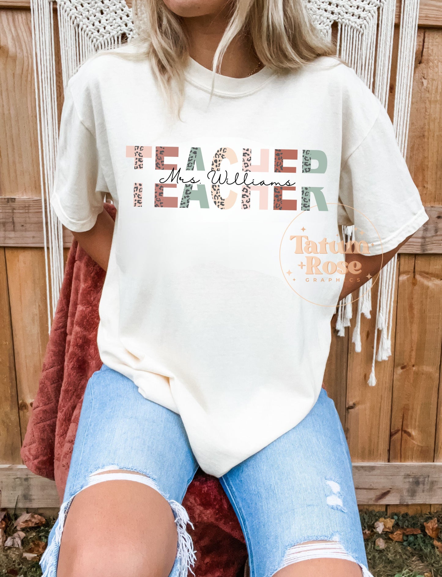 Teacher Name Tee