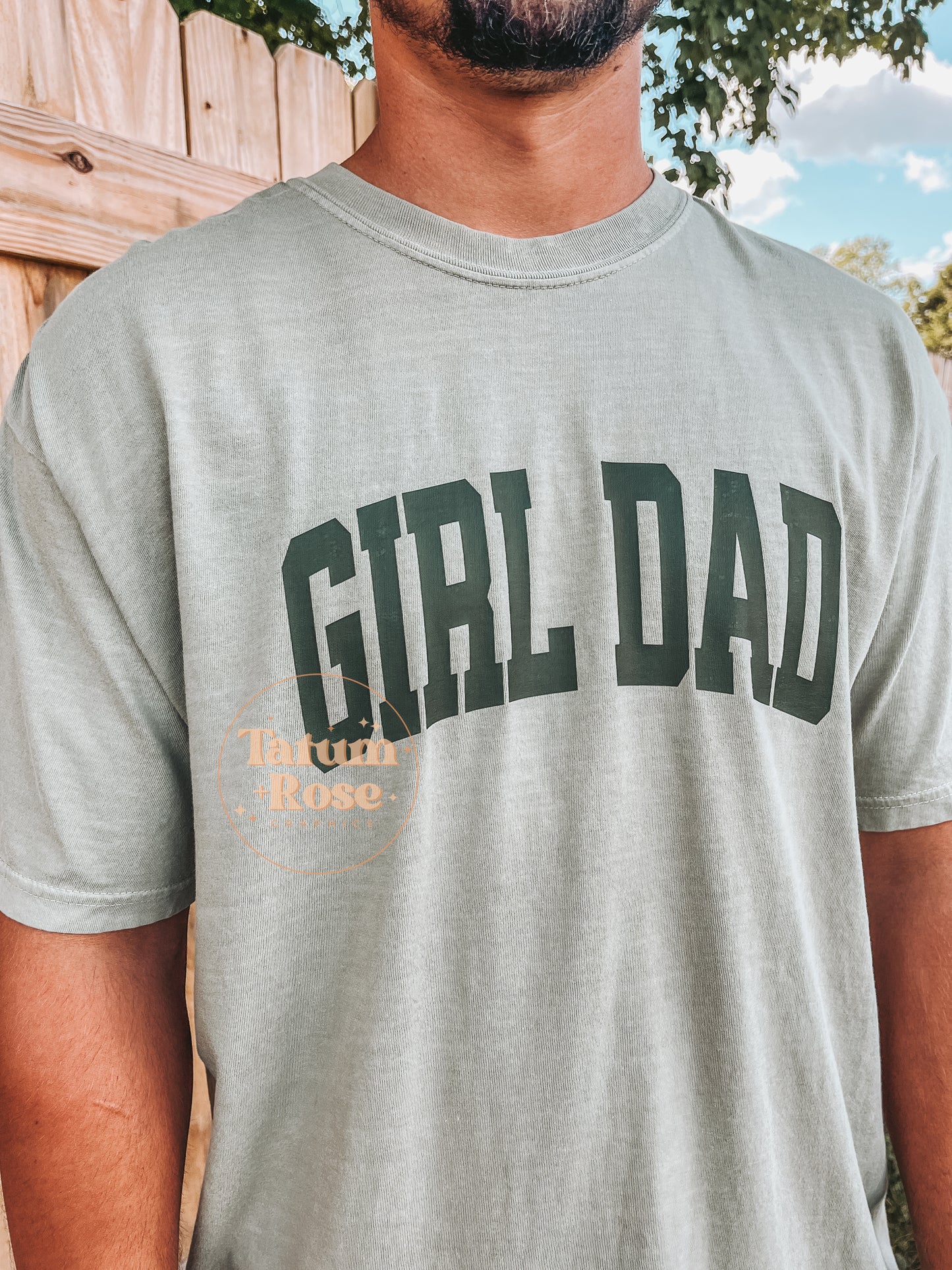 Girl / Boy Dad Tee - Sandstone