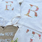Embroidered Floral Letter Tee / Onesie