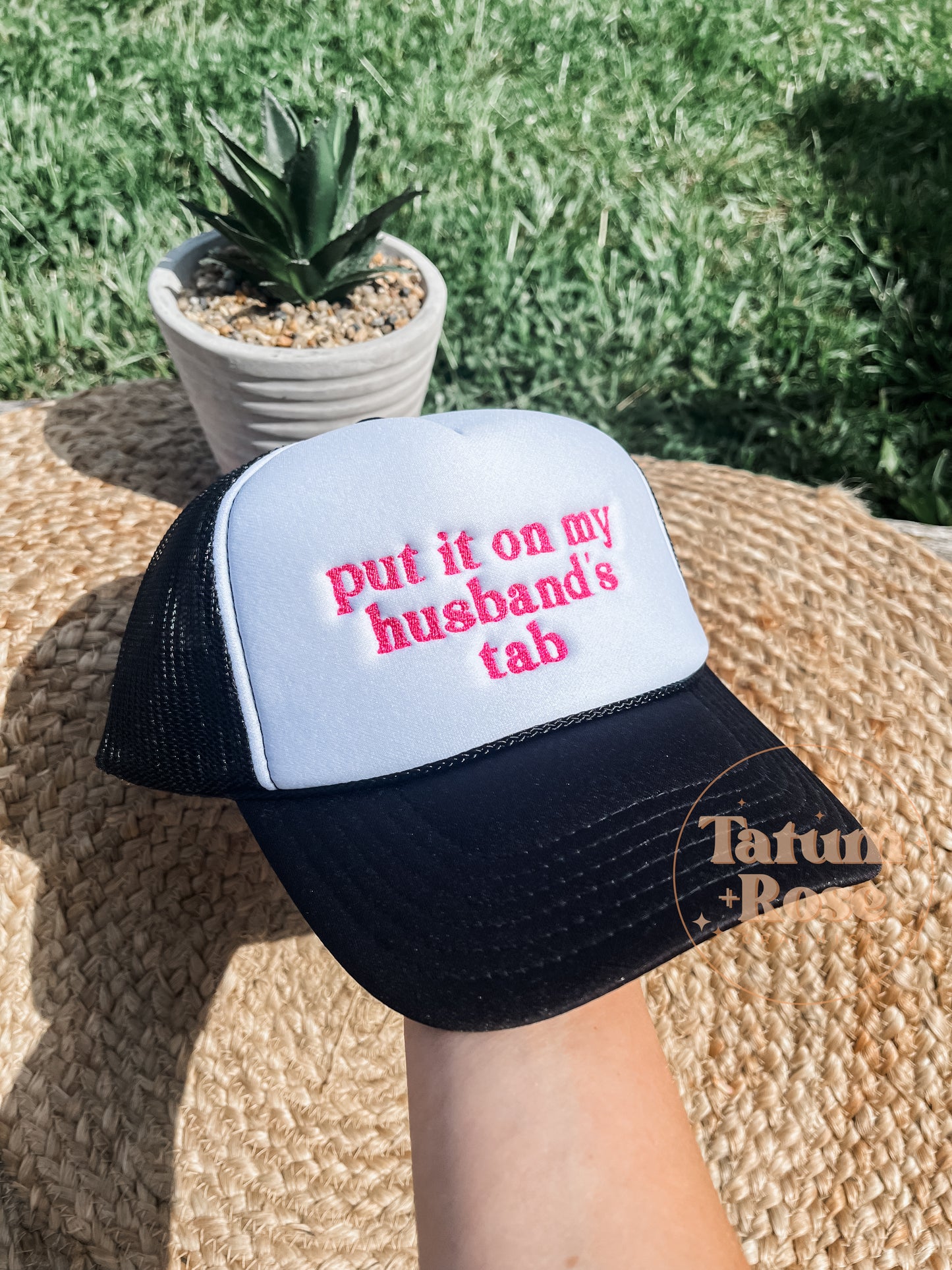 Put It On My Husband’s Tab Embroidered Hat