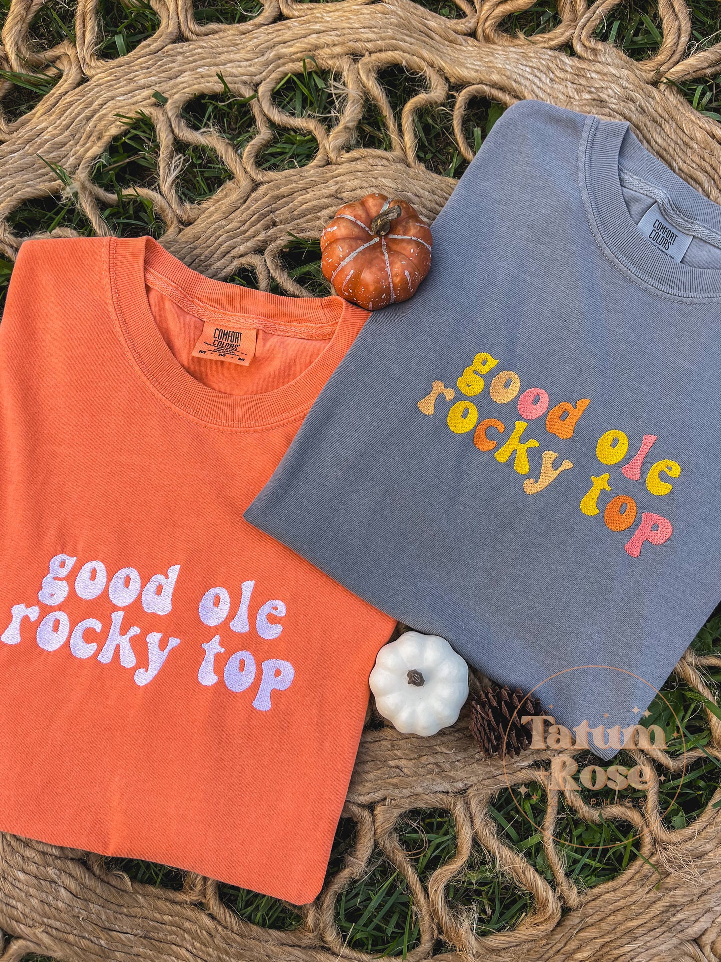 Rocky Top Embroidered Colorful Tee