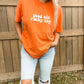 Rocky Top Embroidered Orange & White Tee