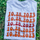 Font Color Change - Custom Bride Name/Date Tee