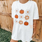 Retro Pumpkin Flowers Tee